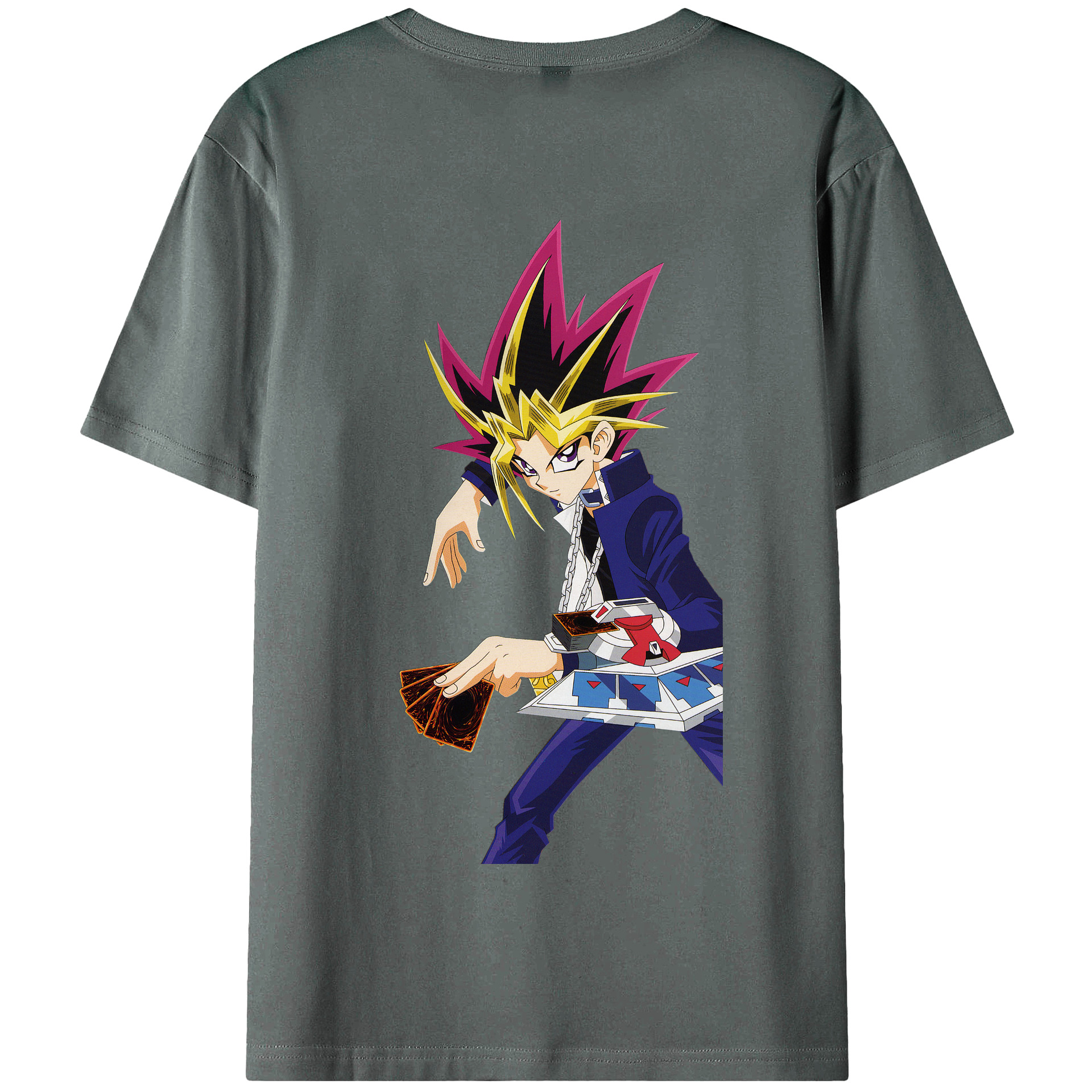 （画像用） 遊☆戯☆王 Yu-Gi-Oh! 綿100％半袖Tシャツ（背面プリント）